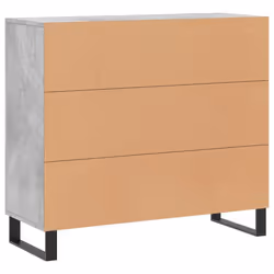 vidaXL Sideboard Storage Cabinet Side Cabinet Cupboard White Engineered Wood - concrete grey - Additional view 7
