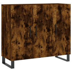 vidaXL Sideboard Storage Cabinet Side Cabinet Cupboard White Engineered Wood - smoked oak