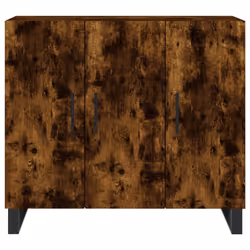 vidaXL Sideboard Storage Cabinet Side Cabinet Cupboard White Engineered Wood - smoked oak - Additional view 5