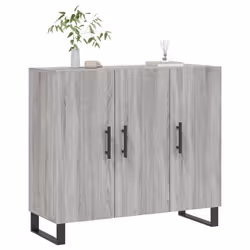 vidaXL Sideboard Storage Cabinet Side Cabinet Cupboard White Engineered Wood - grey sonoma - Additional view 2