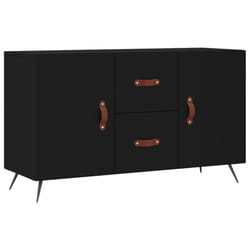 vidaXL Sideboard Storage Cabinet Cupboard Side Cabinet Black Engineered Wood