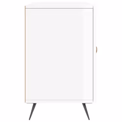 vidaXL Sideboard Storage Cabinet Cupboard Side Cabinet Black Engineered Wood - high gloss white - Additional view 6