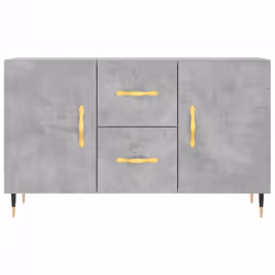 vidaXL Sideboard Storage Side Cabinet Cupboard Concrete Grey Engineered Wood - Additional view 5