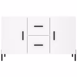 vidaXL Sideboard Storage Side Cabinet Cupboard Sonoma Oak Engineered Wood - white - Additional view 5
