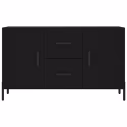 vidaXL Sideboard Storage Side Cabinet Cupboard Sonoma Oak Engineered Wood - black - Additional view 5