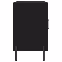 vidaXL Sideboard Storage Side Cabinet Cupboard Sonoma Oak Engineered Wood - black - Additional view 6