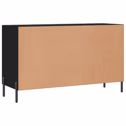 vidaXL Sideboard Storage Side Cabinet Cupboard Sonoma Oak Engineered Wood - black - Additional view 7