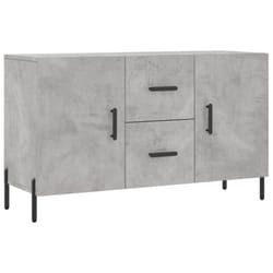 vidaXL Sideboard Storage Side Cabinet Cupboard Sonoma Oak Engineered Wood - concrete grey