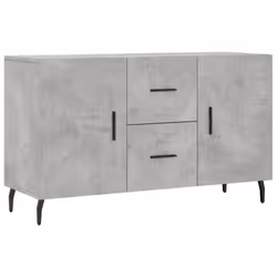 vidaXL Sideboard Storage Cabinet Side Cabinet Cupboard White Engineered Wood - concrete grey
