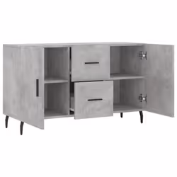 vidaXL Sideboard Storage Cabinet Side Cabinet Cupboard White Engineered Wood - concrete grey - Additional view 4