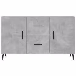 vidaXL Sideboard Storage Cabinet Side Cabinet Cupboard White Engineered Wood - concrete grey - Additional view 5