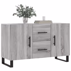 vidaXL Sideboard Cabinet Storage Cabinet Cupboard Sonoma Oak Engineered Wood - grey sonoma