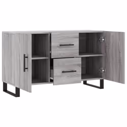 vidaXL Sideboard Cabinet Storage Cabinet Cupboard Sonoma Oak Engineered Wood - grey sonoma - Additional view 4