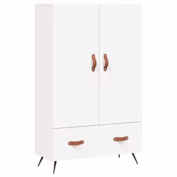 vidaXL Highboard Sideboard Cabinet Storage Cabinet Cupboard Engineered Wood - white