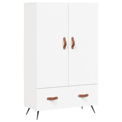 vidaXL Highboard Sideboard Cabinet Storage Cabinet Cupboard Engineered Wood - white