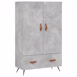 vidaXL Highboard Sideboard Cabinet Storage Cabinet Cupboard Engineered Wood - concrete grey