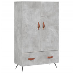 vidaXL Highboard Sideboard Cabinet Storage Cabinet Cupboard Engineered Wood - concrete grey