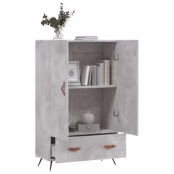 vidaXL Highboard Sideboard Cabinet Storage Cabinet Cupboard Engineered Wood - concrete grey