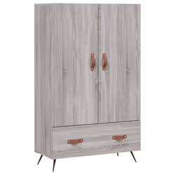 vidaXL Highboard Sideboard Cabinet Storage Cabinet Cupboard Engineered Wood - grey sonoma