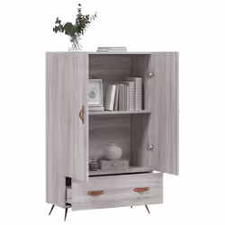 vidaXL Highboard Sideboard Cabinet Storage Cabinet Cupboard Engineered Wood - grey sonoma