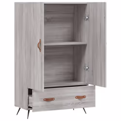 vidaXL Highboard Sideboard Cabinet Storage Cabinet Cupboard Engineered Wood - grey sonoma - Additional view 4