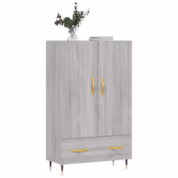 vidaXL Highboard Sideboard Cupboard Side Cabinet Smoked Oak Engineered Wood - grey sonoma - Additional view 2