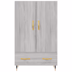 vidaXL Highboard Sideboard Cupboard Side Cabinet Smoked Oak Engineered Wood - grey sonoma - Additional view 5