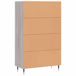 vidaXL Highboard Sideboard Cupboard Side Cabinet Smoked Oak Engineered Wood - grey sonoma - Additional view 7