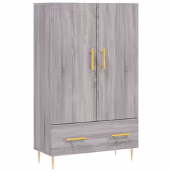 vidaXL Highboard Sideboard Storage Cabinet Side Cabinet White Engineered Wood - grey sonoma