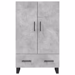 vidaXL Highboard Sideboard Storage Cabinet Side Cabinet White Engineered Wood - concrete grey - Additional view 5