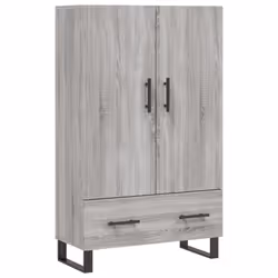 vidaXL Highboard Sideboard Storage Cabinet Side Cabinet White Engineered Wood - grey sonoma