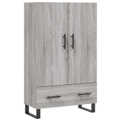 vidaXL Highboard Sideboard Storage Cabinet Side Cabinet White Engineered Wood - grey sonoma