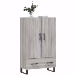 vidaXL Highboard Sideboard Storage Cabinet Side Cabinet White Engineered Wood - grey sonoma