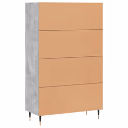 vidaXL Highboard Sideboard Cupboard Side Cabinet Sonoma Oak Engineered Wood - concrete grey - Additional view 7