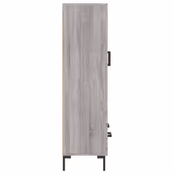 vidaXL Highboard Sideboard Storage Cabinet Side Cabinet Black Engineered Wood - grey sonoma - Additional view 6