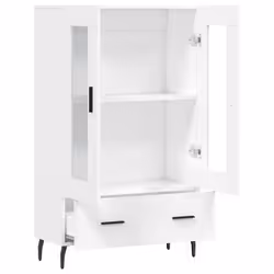 vidaXL Highboard Sideboard Cupboard Side Cabinet Brown Oak Engineered Wood - white - Additional view 4