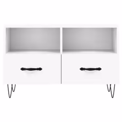 vidaXL TV Cabinet TV Unit Sideboard Media Unit TV Stand White Engineered Wood - Additional view 4