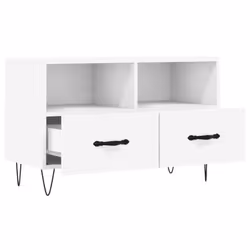 vidaXL TV Cabinet TV Unit Sideboard Media Unit TV Stand White Engineered Wood - Additional view 5