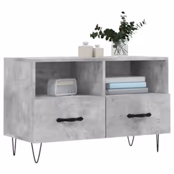 vidaXL TV Cabinet TV Unit Media Cabinet TV Stand Concrete Grey Engineered Wood