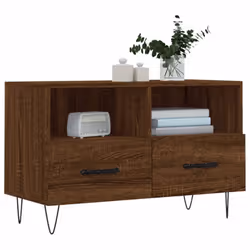 vidaXL TV Cabinet TV Unit Media Cabinet TV Stand Brown Oak Engineered Wood - Additional view 2
