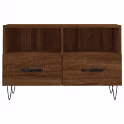vidaXL TV Cabinet TV Unit Media Cabinet TV Stand Brown Oak Engineered Wood - Additional view 4