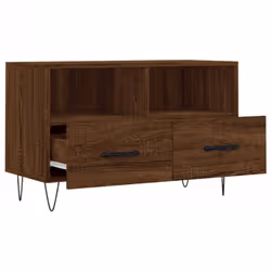vidaXL TV Cabinet TV Unit Media Cabinet TV Stand Brown Oak Engineered Wood - Additional view 5