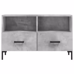 vidaXL TV Cabinet TV Unit Sideboard Media Unit TV Stand White Engineered Wood - concrete grey - Additional view 4
