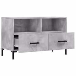 vidaXL TV Cabinet TV Unit Sideboard Media Unit TV Stand White Engineered Wood - concrete grey - Additional view 5