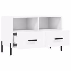 vidaXL TV Cabinet TV Unit Sideboard Media Unit TV Stand White Engineered Wood - Additional view 5