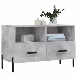 vidaXL TV Cabinet TV Unit Media Cabinet TV Stand Concrete Grey Engineered Wood - Additional view 2