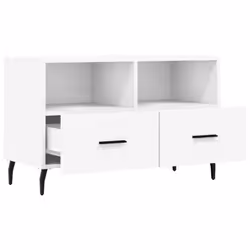 vidaXL TV Cabinet TV Unit Sideboard Media Unit TV Stand White Engineered Wood - Additional view 5