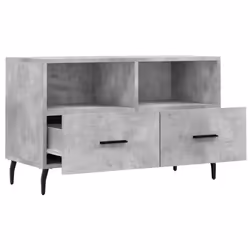 vidaXL TV Cabinet TV Unit Media Cabinet TV Stand Concrete Grey Engineered Wood - Additional view 5