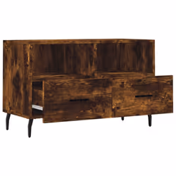 vidaXL TV Cabinet TV Unit Media Cabinet TV Stand Smoked Oak Engineered Wood - Additional view 5