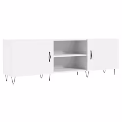 vidaXL TV Cabinet TV Console Sideboard Media Console White Engineered Wood - white